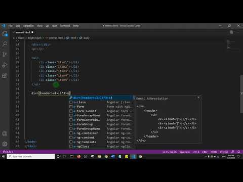 Write Code Faster With Emmet in Visual Studio Code Emmet Tutorial