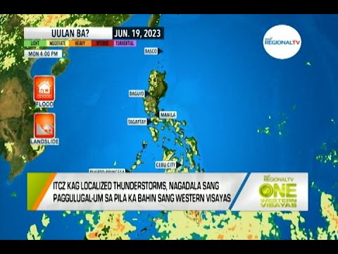 One Western Visayas: ITCZ kag Localized Thunderstorms, Nagaapekto sa Western Visayas
