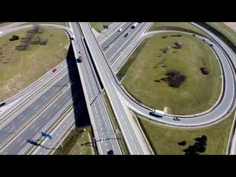 Autostradowa obwodnica Poznania z lotu ptaka | DJI Mini 2