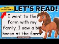 LET S READ READING COMPREHENSION PRACTICE READING ENGLISH TEACHING MAMA