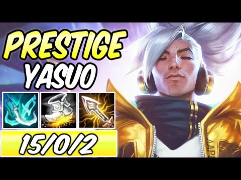S+ PRESTIGE EDITION TRUE DAMAGE YASUO MID FULL CRIT | Best Build & Runes | League of Legends