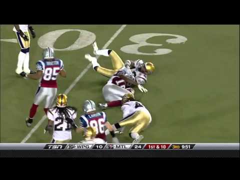 CFL Winnipeg 17, Montreal 39- August 19, 2010
