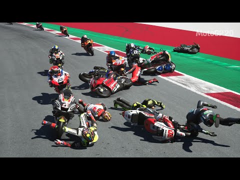 MotoGP 20 Mega Crash Compilation (20 Min) 13,000 Subscribers Special!