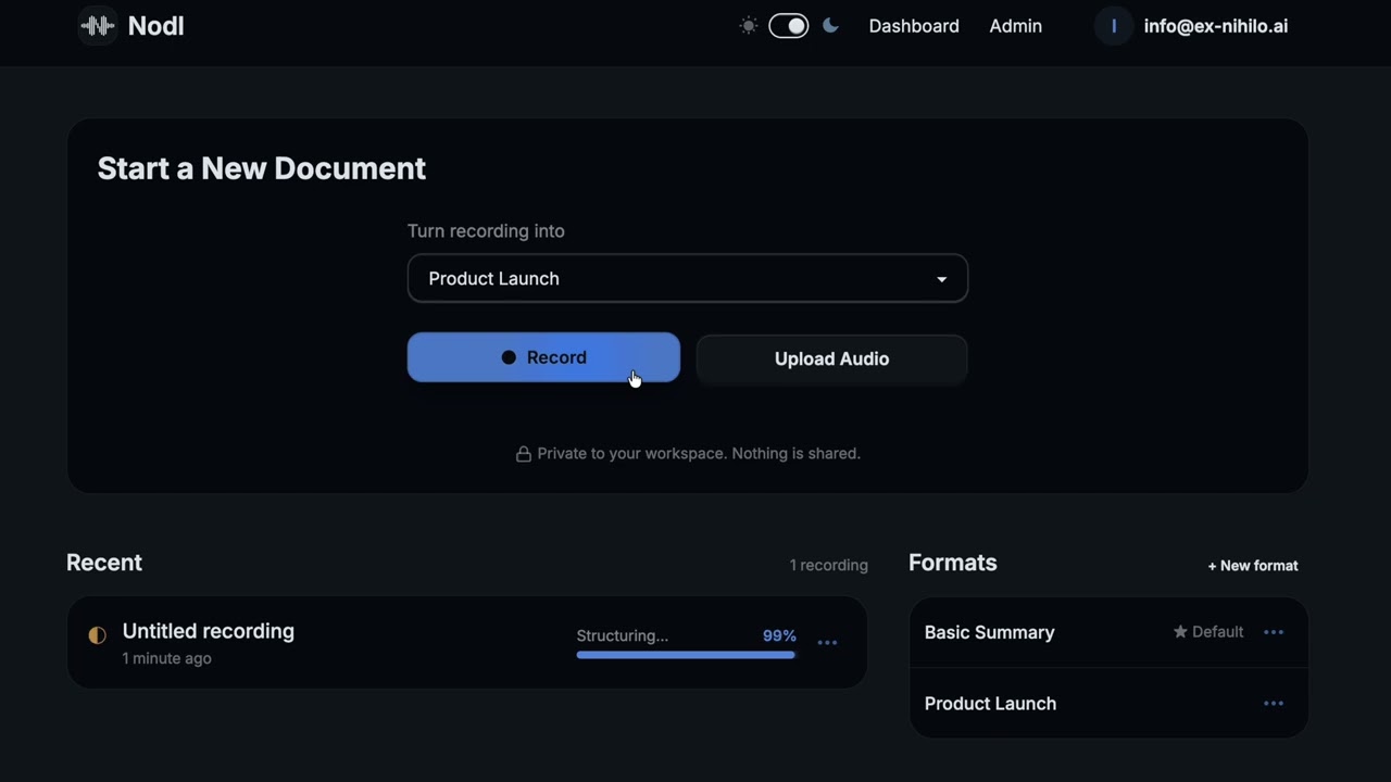 Nodl video preview