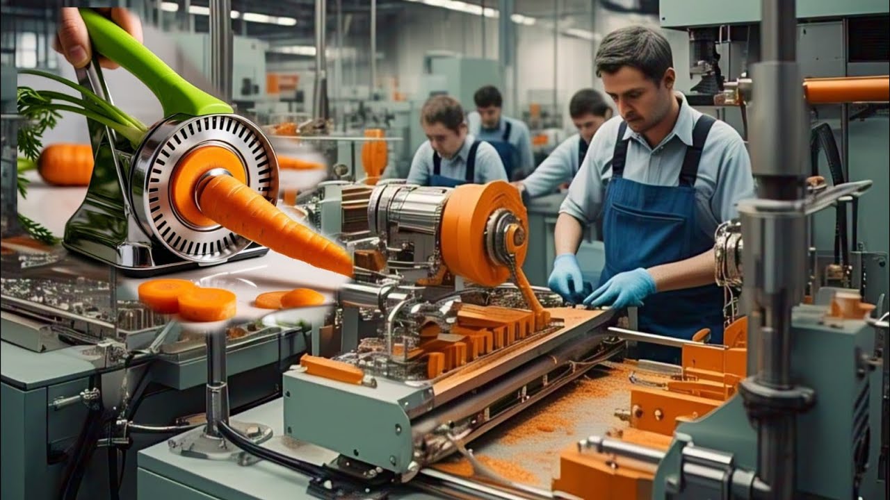 Amazing Process Of Vegetable Cutter Mass Production In Factory | How To Make Carrot 🥕 Cutter Machine