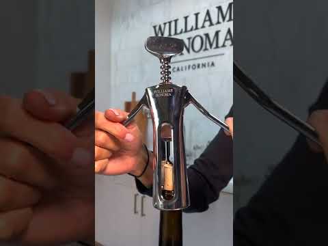 Wine Bottle Opening with Winged Corkscrew