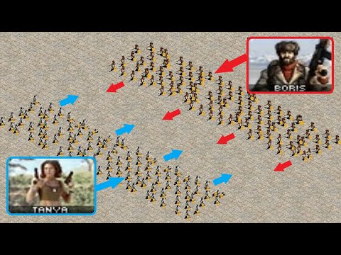 Tanya vs Boris - Same Cost - Red Alert 2