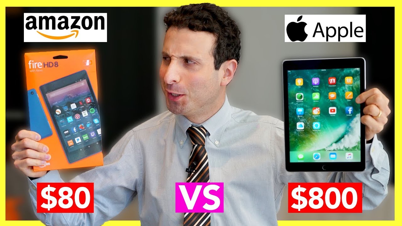 $80 Tablet vs $800 Tablet Review (Amazon Fire Tablet VS iPad Pro)