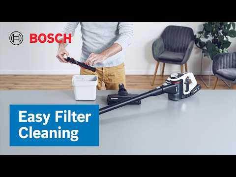 Įkraunamasis dulkių siurblys Bosch Unlimited 8 BSS825ALL video