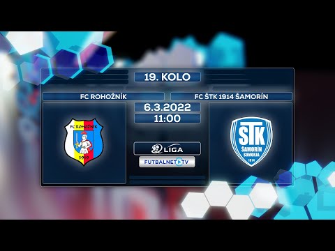 2.liga 2021/2022 19.kolo: FC Rohožník - FC ŠTK 1914 Šamorín (zostrih)