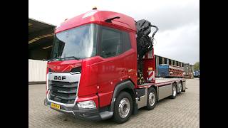 DAF XF 480 8X2 FAX +HMF 5020 K8 + JIB 5X DEMO -NEW vrachtwagen platte bak | Foto 4 - Autoline