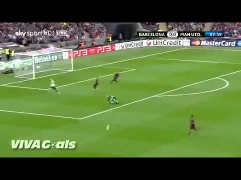 Barcelona vs Manchester United 1-1 - Rooney Big Chance - 28-05-2011