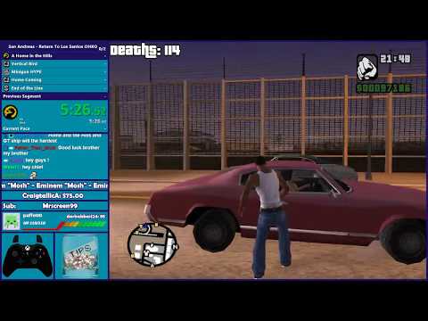 GTA San Andreas ONE HP Speedrun - A HOME IN THE HILLS