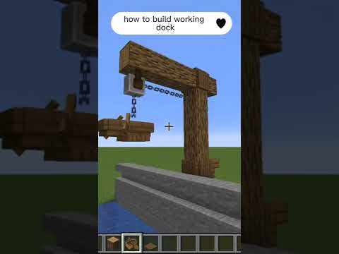 Minecraft :How To Build working dock