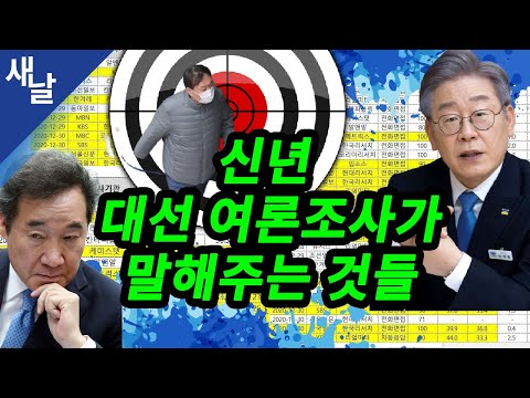 신년 대선 여론조사가 말해주는 것들