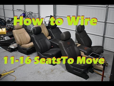How to wire up F250 11-16 Seats to Move