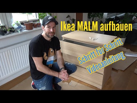 Ikea Malm Kommode aufbauen zusammenbauen Schritt für Schritt Aufbau IKEA MALM montieren Anleitung