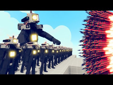 100x TITAN CAMERA MAN + 1x GIANT vs 1x EVERY GOD | TABS - Totally Accurate Battle Simulator