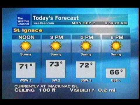 St Ignace Weatherstar XL- Labor Day 2009 09:38 EDT