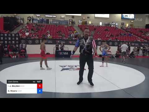 57 Kg Cons Semis - Josiah Boyden, Backyard Bullies Wrestling Club Vs Stephen Myers, West Virginia