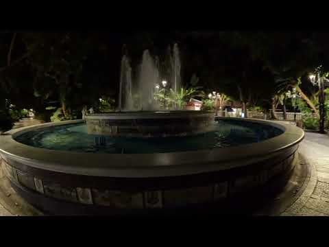 Alameda Park at night Marbella 5.3K Walking Tour September 2023 - 4k Ultra HD with GoPro -Hero 12