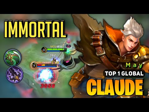 PERFECT PLAY! Claude Best Build 2023 [ Claude Top 1 Global Gameplay ] By M a y - Mobile Legends