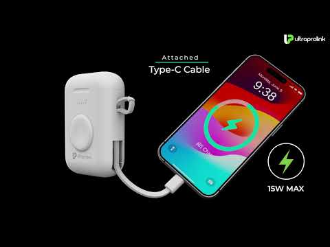 Ultraprolink 5200 mAh 15 W Wired Wireless Compact Pocket Size