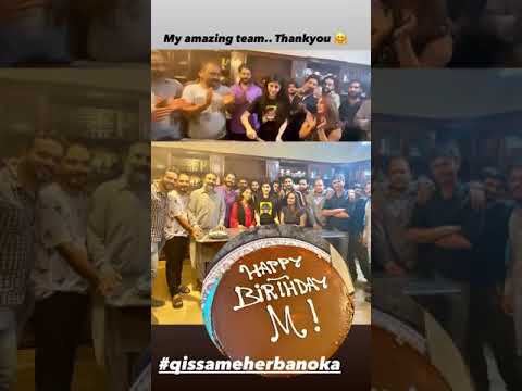 Marwa hussain birthday celebrate set on #qisameharbano ka