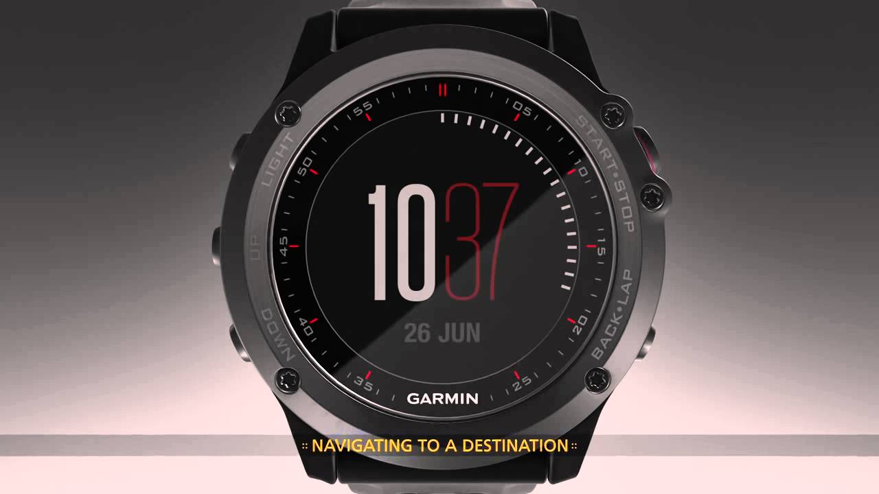 Garmin Fenix 3   Navigating Tutorial