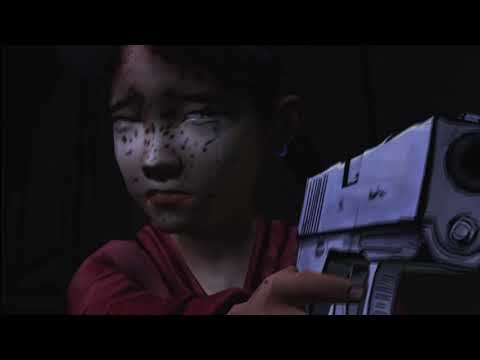 Clementine shoots Lee