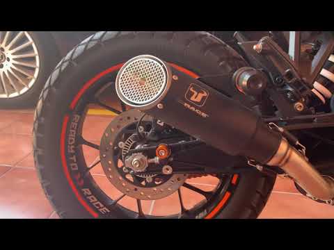 IXRACE MK1 slash cut exhaust sound KTM 390 adventure