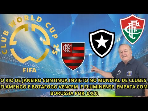 AS VITORIAS DO FOGÃO E MENGÃO, O EMPATE DO TRICOLOR A 2ª RODADA DO MUNDIAL DE CLUBES, VEJA AQU