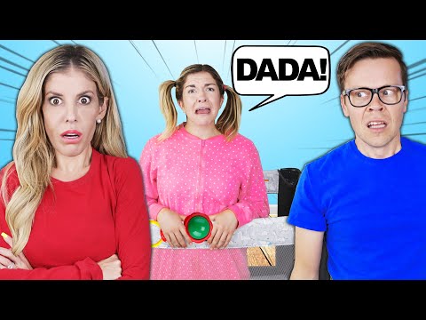 I BECOME A "BABY" FOR THE DAY!! Matt and Rebecca Funny Reaction