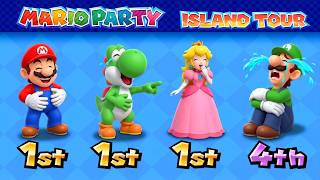 【マリオパーティ アイランドツアー】ミニゲーム対決！マリオVSピーチVSヨッシーVSルイージ！