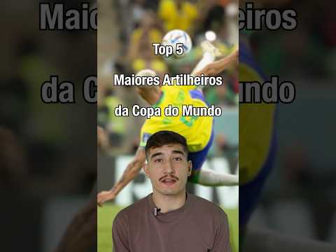 TOP 5 maiores ARTILHEIROS da Copa do Mundo - #copadomundo