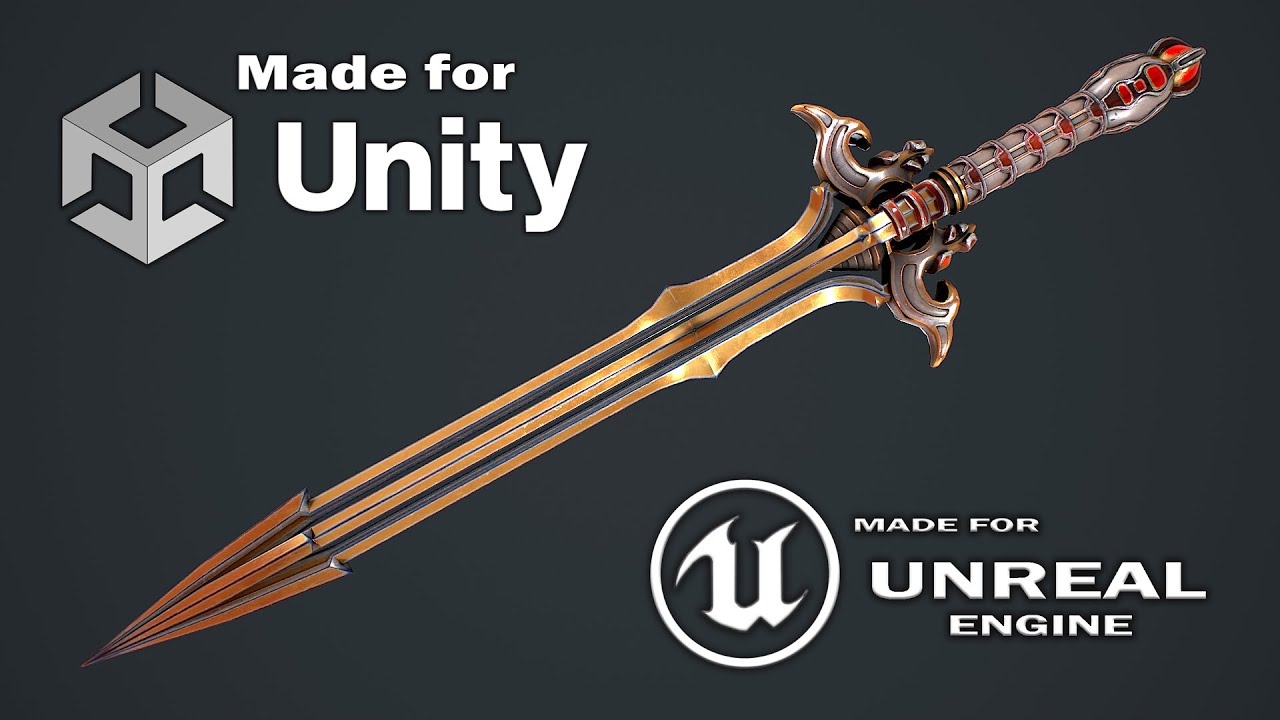 Fantasy Sword 16 3D Model