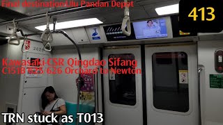 [SMRT](No longer my KSFB Rep; TRN stuck as T013) C151B 625/626 Orchard to Newton 