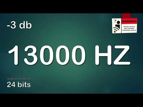 13000 Hz Prueba de Sonido | Que edad tienen tus oidos? | Test de Audición
