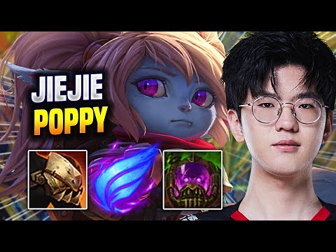 JIEJIE CLEAN PERFECT GAME WITH POPPY! - EDG JieJie Plays Poppy Jungle vs Xin Zhao! | Season 2022