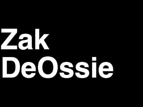 How to Pronounce Zak DeOssie New York NY Giants NFL Football Touchdown TD Tackle Hit Yard Run