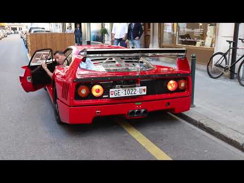 Ferrari F40 LM Start up & Loud exhaust in Geneva