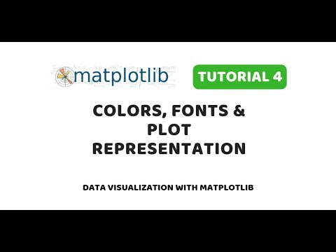 Matplotlib Tutorial 4 Colors Fonts Plot Representations