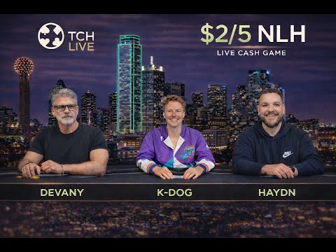 LIVE POKER | $2/$5 No-Limit Hold'em Cash Game | TCH Dallas
