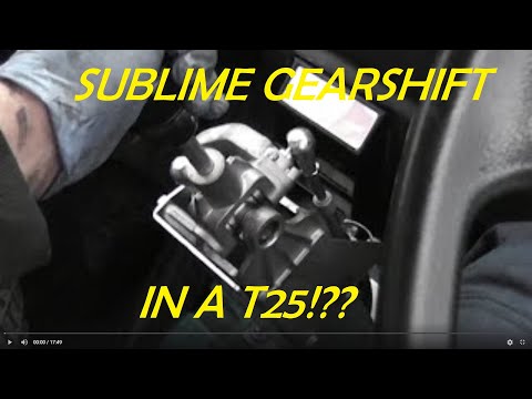 Installing an Ultimate Engineering cable gearshift mechanism into a VW T25/T3
