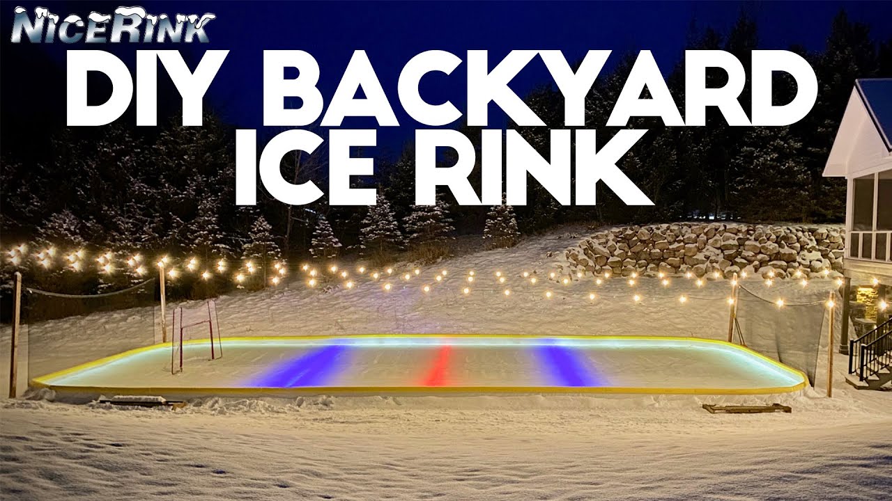 We Built a Magical Backyard ICE RINK! 🏒🥅