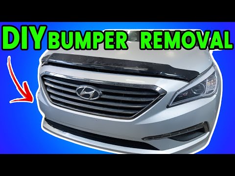 DIY 2015 - 2016 - 2017- 2018 - 2019 Hyundai Sonata Front Bumper Removal/Takeout - Any Bumper Takeout