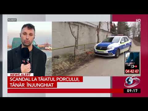 Scandal la tăiatul porcului, tânăr înjunghiat