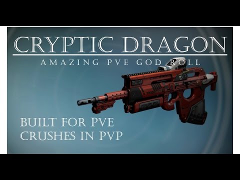 Destiny - Cryptic Dragon - PVE God Roll in PVP! - PVP Gameplay Review