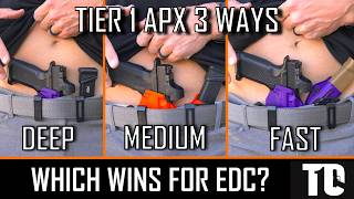 Tier 1 APX Holster: 3 EDC Configurations Tested - Deep Concealment vs Fastest Draw (Shooting Drill)