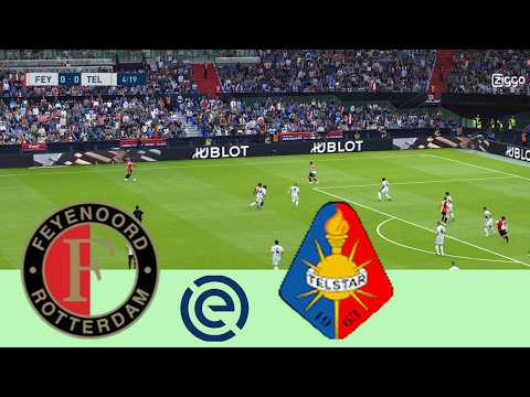 Feyenoord vs Telstar - Eredivisie 25/26 | Full Match & All Goals | PES 2021 Simulation